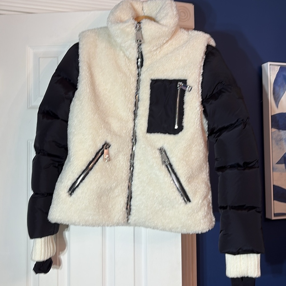 SAM. Wylie Colorblock Pattern Down Jacket - size M - Picture 13 of 13